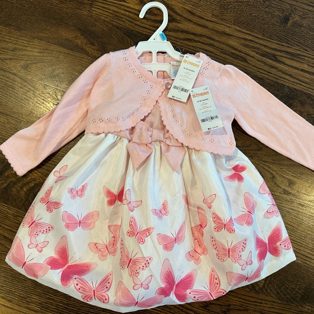Gymboree Pink Butterfly Dress *Perfect for Easter*